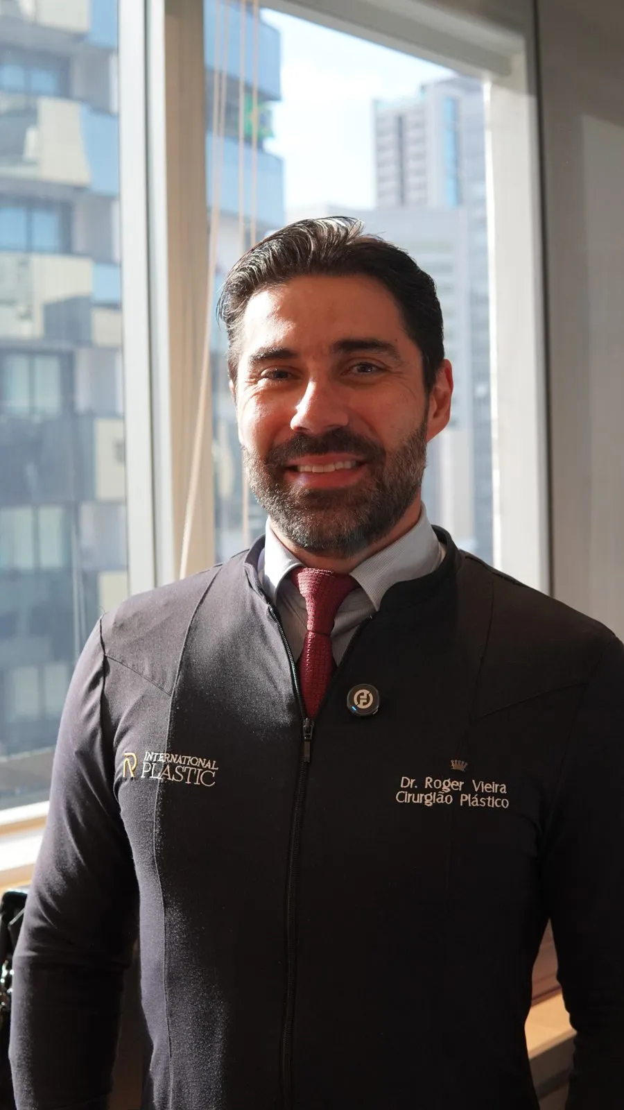 Dr. Roger Vieira in uniform, smiling
